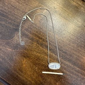 Kendra Scott Mother of Pearl Large Elisa Necklace